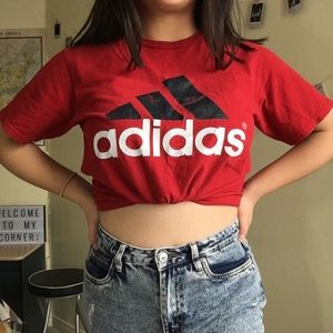 Adidas logo oversized tee
